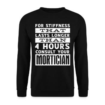 Corpse Keepers, Undertakers, Funeral Homes - Unisex Sweatshirt - black - Front - Alina (178cm) & Michal (187cm)