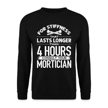 Corpse Keepers, Undertakers, Funeral Homes - Unisex Sweatshirt - black - Front - Alina (178cm) & Michal (187cm)