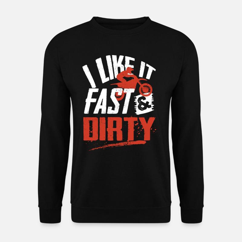Motocross-Biker - Unisex Pullover - Schwarz