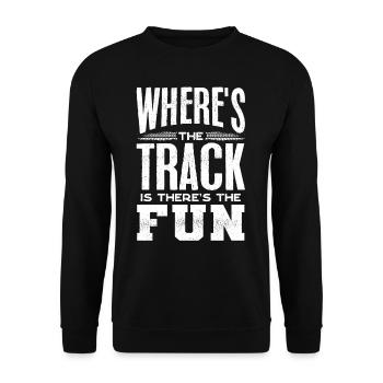 Motocross bikers - Unisex Sweatshirt - black - Front - Alina (178cm) & Michal (187cm)