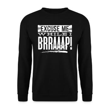 Motocross bikers - Unisex Sweatshirt - black - Front - Alina (178cm) & Michal (187cm)