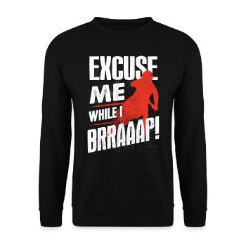 Motocross bikers - Unisex Sweatshirt - black - Front - Alina (178cm) & Michal (187cm)