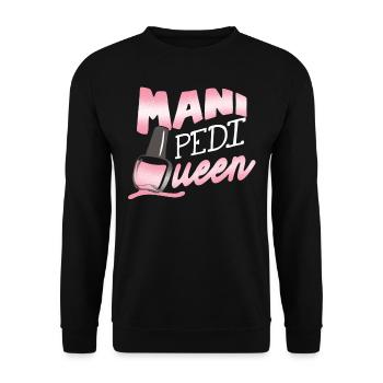 Nail technician, Nail service, Nails, Nailstalon - Unisex Sweatshirt - black - Front - Alina (178cm) & Michal (187cm)