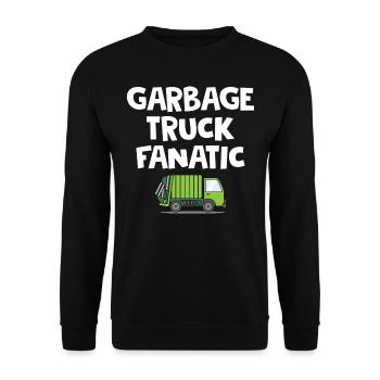 Garbage truck driver - Unisex Sweatshirt - black - Front - Alina (178cm) & Michal (187cm)