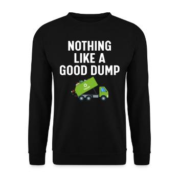 Garbage truck driver - Unisex Sweatshirt - black - Front - Alina (178cm) & Michal (187cm)