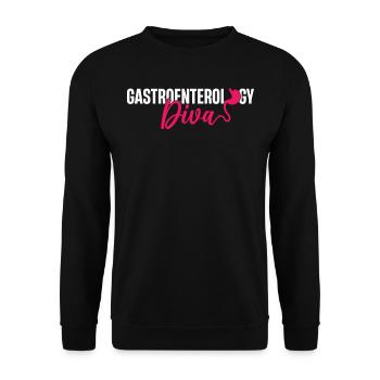Gastroenterologie, Gastroenterologe - Unisex Pullover - Schwarz - Vorne - Alina (178cm) & Michal (187cm)