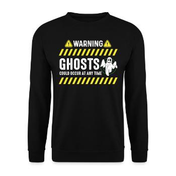 Ghost hunters, ghosts, ghosts, ghost hunting - Unisex Sweatshirt - black - Front - Alina (178cm) & Michal (187cm)