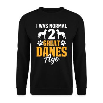 Great Danes, Great Danes - Unisex Sweatshirt - black - Front - Alina (178cm) & Michal (187cm)