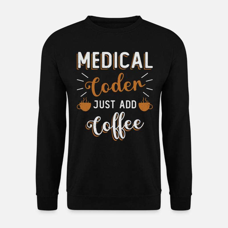 Medical encoder, programmer - Unisex Sweatshirt - black