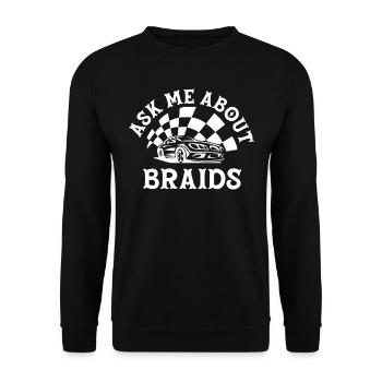Slot car, course de slot car - Sweat-shirt Unisexe - noir - Devant - Alina (178cm) & Michal (187cm)