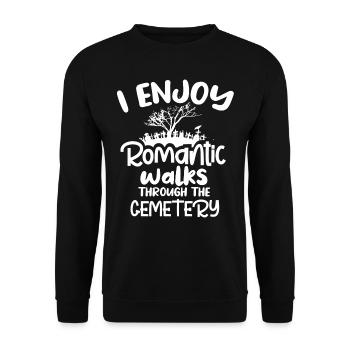 Funeral Directors - Unisex Sweatshirt - black - Front - Alina (178cm) & Michal (187cm)