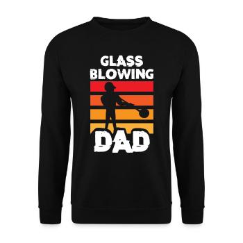 Glasblasen, Aronist, Glasblower, Glasgebläse - Unisex Pullover - Schwarz - Vorne - Alina (178cm) & Michal (187cm)