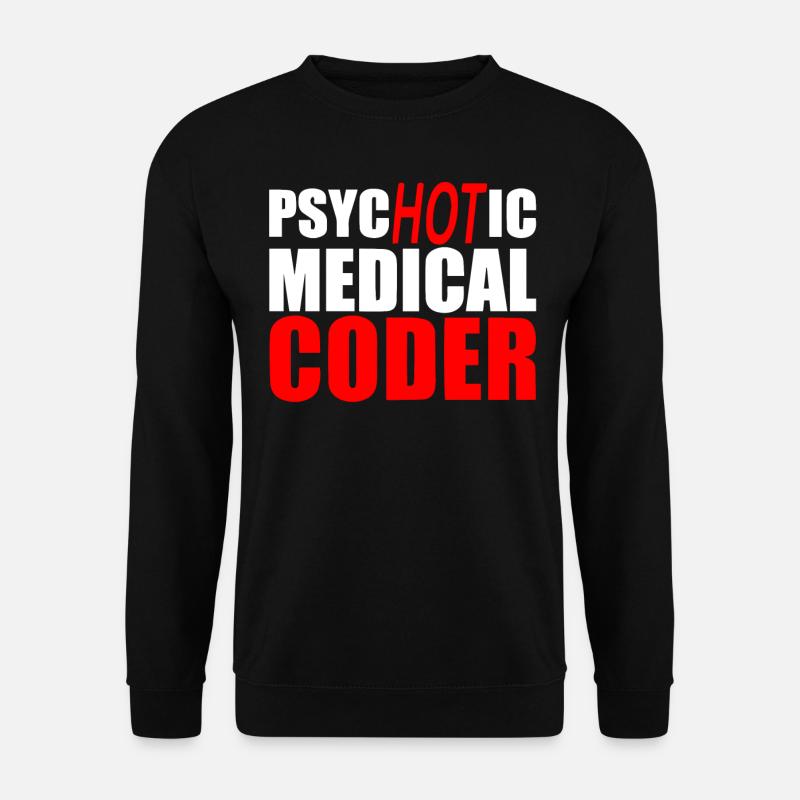 Medical encoder, programmer - Unisex Sweatshirt - black