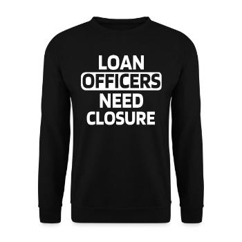 Loans, mortgages, credit assistance pilots - Unisex Sweatshirt - black - Front - Alina (178cm) & Michal (187cm)