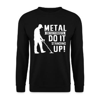 Medical Encoder Medical Programmer - Unisex Sweatshirt - black - Front - Alina (178cm) & Michal (187cm)