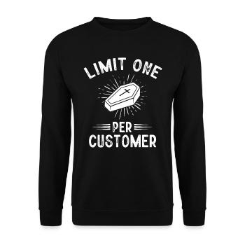 Funeral Homes, Funeral Homes - Unisex Sweatshirt - black - Front - Alina (178cm) & Michal (187cm)