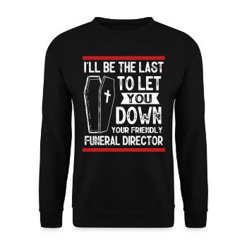 Funeral Homes, Funeral Homes - Unisex Sweatshirt - black - Front - Alina (178cm) & Michal (187cm)
