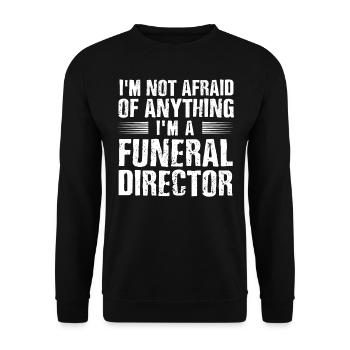 Funeral Homes, Funeral Homes - Unisex Sweatshirt - black - Front - Alina (178cm) & Michal (187cm)
