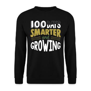 100 Tage Schule, 100 Tage Klüger, Schule - Unisex Pullover - Schwarz - Vorne - Alina (178cm) & Michal (187cm)