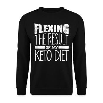Keto-Diät, Kohlenhydratfreie Ernährung, Keto - Unisex Pullover - Schwarz - Vorne - Alina (178cm) & Michal (187cm)