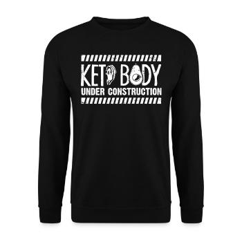 Keto-Diät, Kohlenhydratfreie Ernährung, Keto - Unisex Pullover - Schwarz - Vorne - Alina (178cm) & Michal (187cm)