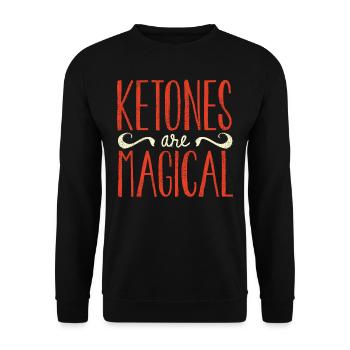 Keto-Diät, Kohlenhydratfreie Ernährung, Keto - Unisex Pullover - Schwarz - Vorne - Alina (178cm) & Michal (187cm)