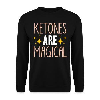 Keto-Diät, Kohlenhydratfreie Ernährung, Keto - Unisex Pullover - Schwarz - Vorne - Alina (178cm) & Michal (187cm)