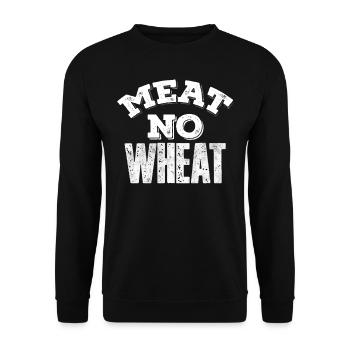 Keto diet, carbohydrate-free diet, keto - Unisex Sweatshirt - black - Front - Alina (178cm) & Michal (187cm)
