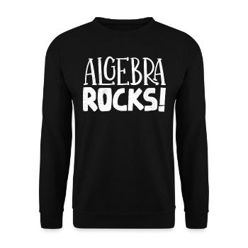 Algebra, Analysis, Science, Mathematics - Unisex Sweatshirt - black - Front - Alina (178cm) & Michal (187cm)