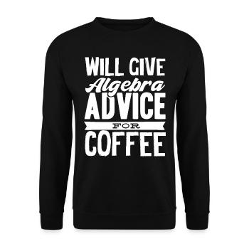 Algebra, Analysis, Science, Mathematics - Unisex Sweatshirt - black - Front - Alina (178cm) & Michal (187cm)