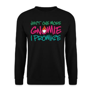 Gnome - Gnome Collecting - Gnome Collector - Sweat-shirt Unisexe - noir - Devant - Alina (178cm) & Michal (187cm)