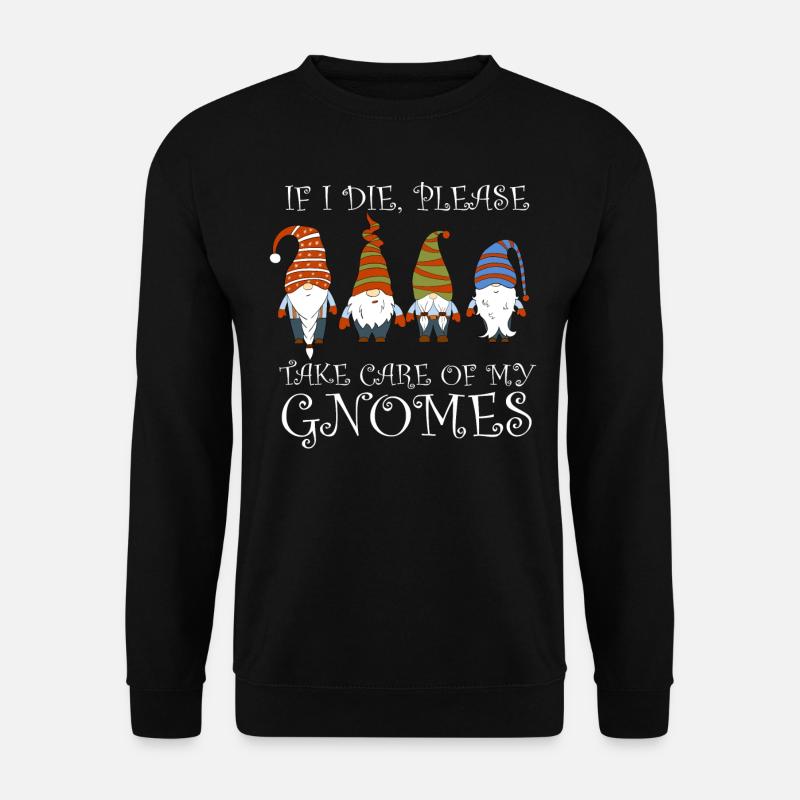 Gnome - Gnomsammeln - Gnome -Sammler - Unisex Pullover - Schwarz
