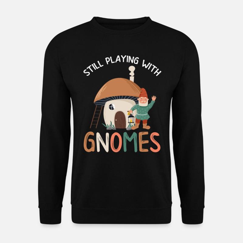 Gnome - Gnomsammeln - Gnome -Sammler - Unisex Pullover - Schwarz