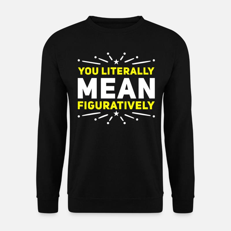 Grammatikpolizei - Englischlehrer - Unisex Pullover - Schwarz