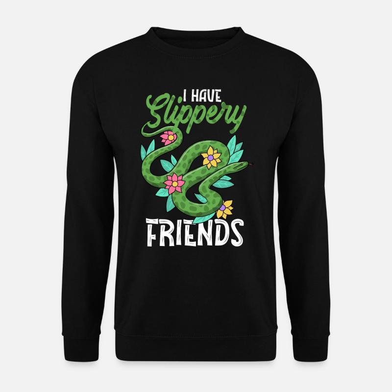 Schlange, Reptil - Schlangen - Unisex Pullover - Schwarz