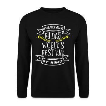 Insurance agent - Unisex Sweatshirt - black - Front - Alina (178cm) & Michal (187cm)