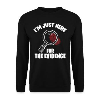 Costume de médecin légiste - Sweat-shirt Unisexe - noir - Devant - Alina (178cm) & Michal (187cm)