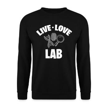 Costume de médecin légiste - Sweat-shirt Unisexe - noir - Devant - Alina (178cm) & Michal (187cm)