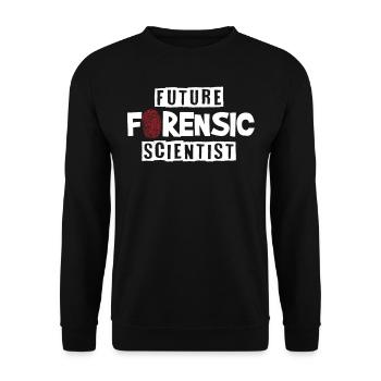 Costume de médecin légiste - Sweat-shirt Unisexe - noir - Devant - Alina (178cm) & Michal (187cm)