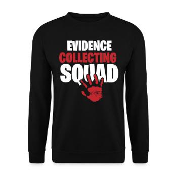 Costume de médecin légiste - Sweat-shirt Unisexe - noir - Devant - Alina (178cm) & Michal (187cm)