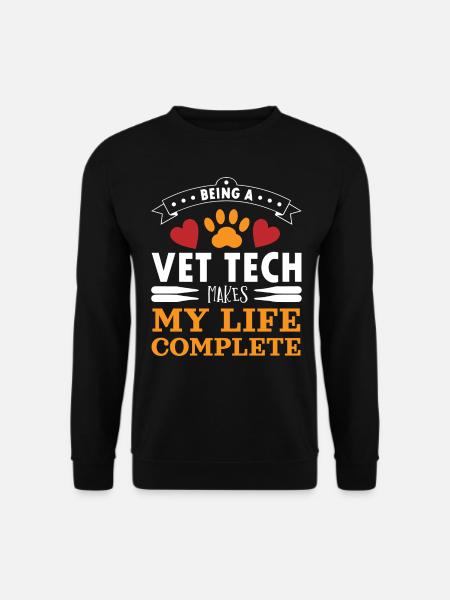 Tierarzt, Tierarzt, Tierarzt - Unisex Pullover - Schwarz