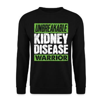 Awareness of kidney disease, kidney - Unisex Sweatshirt - black - Front - Alina (178cm) & Michal (187cm)