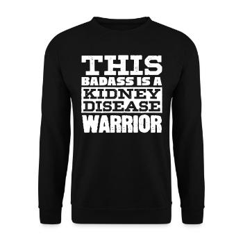 Awareness of kidney disease, kidney - Unisex Sweatshirt - black - Front - Alina (178cm) & Michal (187cm)