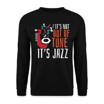 Musique jazz - Musiciens de jazz - Sweat-shirt Unisexe - noir - Devant - Alina (178cm) & Michal (187cm)