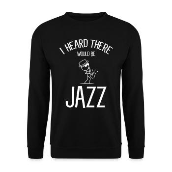 Musique jazz - Musiciens de jazz - Sweat-shirt Unisexe - noir - Devant - Alina (178cm) & Michal (187cm)