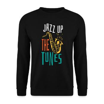 Musique jazz - Musiciens de jazz - Sweat-shirt Unisexe - noir - Devant - Alina (178cm) & Michal (187cm)