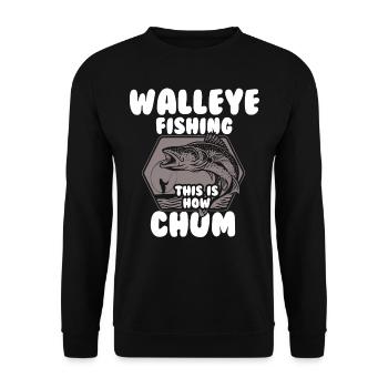 Pikeperch fishing, fish, perch, perch fishing - Unisex Sweatshirt - black - Front - Alina (178cm) & Michal (187cm)