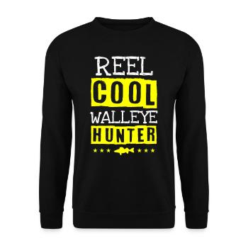 Pikeperch fishing, fish, perch, perch fishing - Unisex Sweatshirt - black - Front - Alina (178cm) & Michal (187cm)