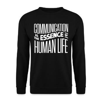 Speech-language pathology, speech-language pathologist - Unisex Sweatshirt - black - Front - Alina (178cm) & Michal (187cm)