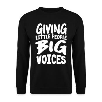 Speech-language pathology, speech-language pathologist - Unisex Sweatshirt - black - Front - Alina (178cm) & Michal (187cm)